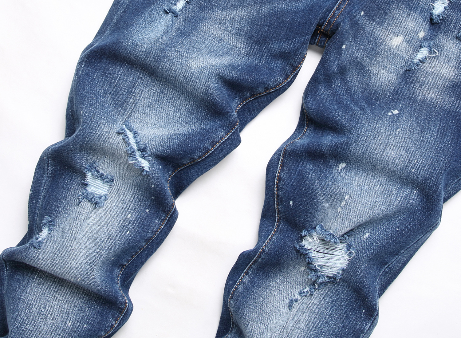 Men's Jeans Ripped Fashion Ornaments Trend - Image 3