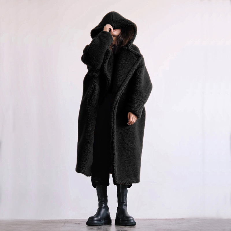 Autumn And Winter Casual Faux Fur Coat Women's Coat Mid-length Coat - Image 2