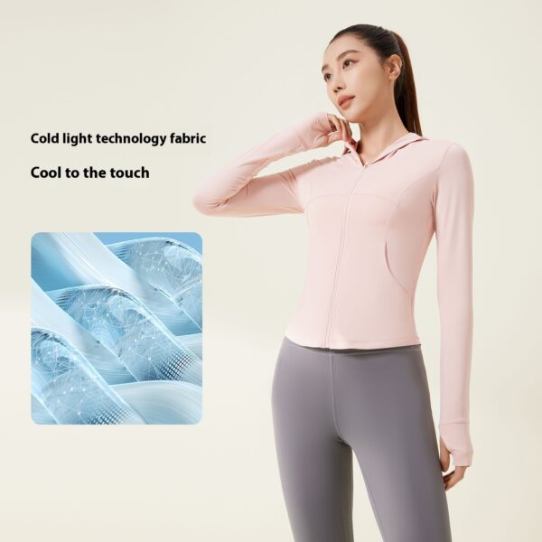 UPF50 Lightweight Sun Protection Clothing Women's Breathable Ice Hooded
