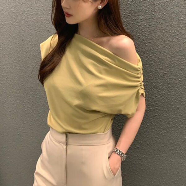 Summer New Niche Irregular Shoulder Design Sense - Image 6