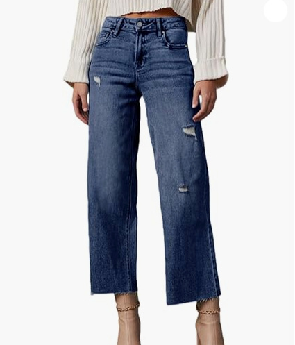 Women's High Waisted Loose Jeans - Image 2