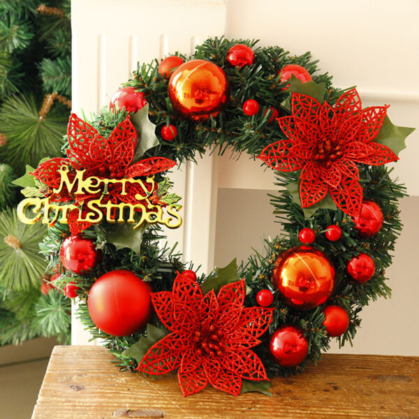 Christmas Decorations Christmas Wreath Home Decor For Home Garden Decorations Mall Door Decoration - Image 3