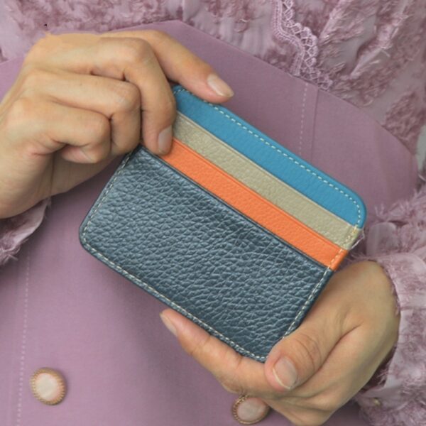 Small Round Elephant First Layer Cowhide Coin Purse Genuine Leather Card Holder