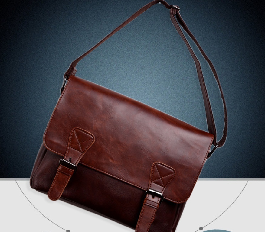 Men's Fashion Unique One-shoulder Vintage Satchel - Image 6