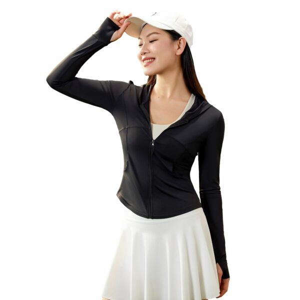 UPF50 Lightweight Sun Protection Clothing Women's Breathable Ice Hooded - Image 9