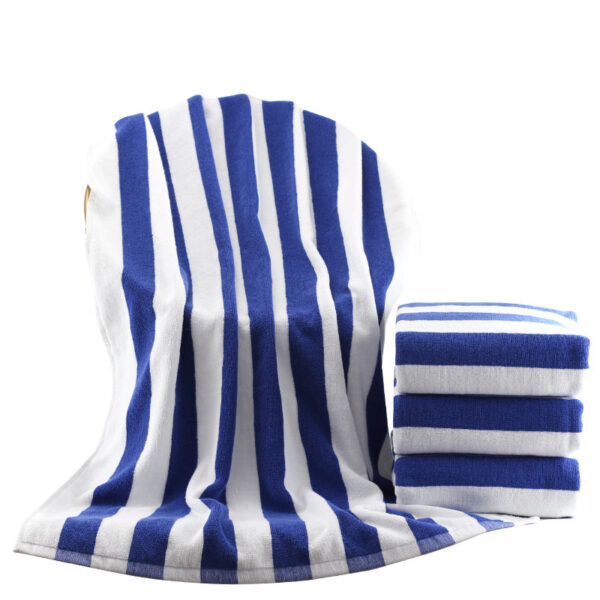 Cotton Yarn-dyed Jacquard Beach Bath Towel - Image 3