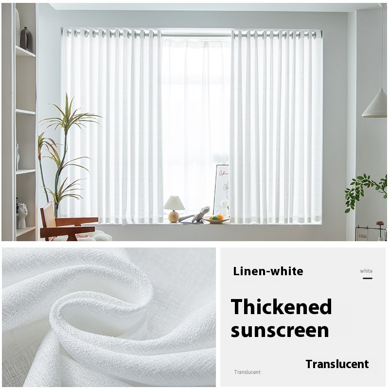 Simple Household Use Sunshade Light Transmission Nontransparent Curtain - Image 9