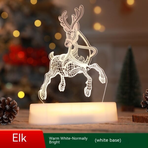 Christmas Decoration 3D Lamp Acrylic LED Night Lights New Year Valentines Day Christmas Kids Gift Christmas Ornaments - Image 9
