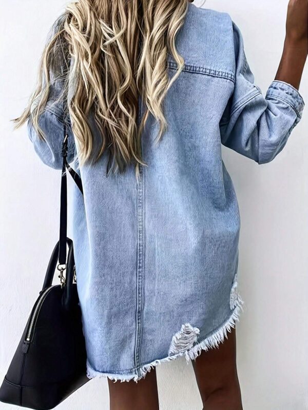 A Multifunctional Denim Jacket For Women's Denim Clothing - Image 4