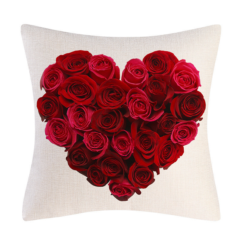 Valentine's Day Linen Pillowcase Holiday Gift - Image 4