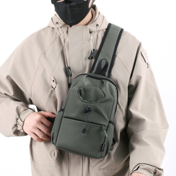 Men's Oxford Cloth Splash-proof Shoulder Crossbody Chest Bag - Image 7