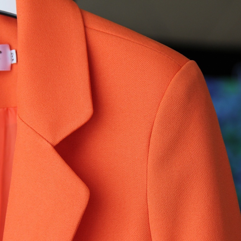 Mid-length Suit Spring Women's Long Sleeve Plus Size Nylon Slimming Versatile Straight Style - Image 9