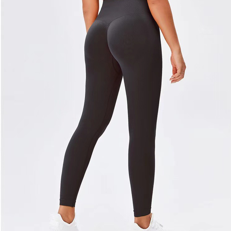 Seamless Leggings Yoga Pants Tummy Control Workout Running Yoga Leggings For Women - Image 5