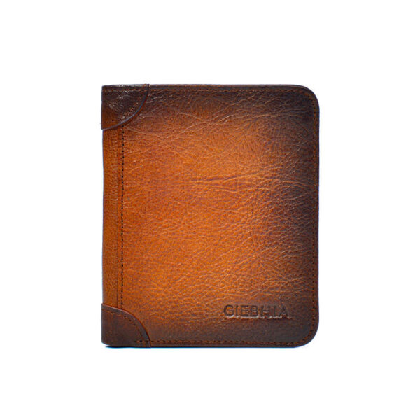 Men's Leather Anti-theft Swiping Ultra-thin Multi-card-slot Short Wallet - Image 5