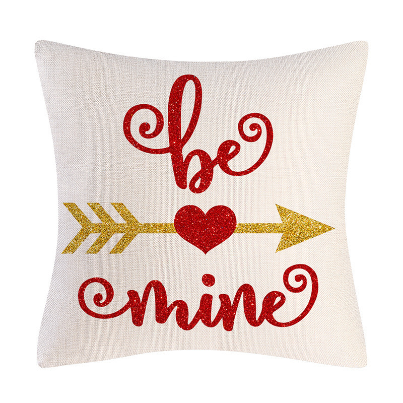 Valentine's Day Linen Pillowcase Holiday Gift - Image 3