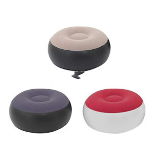 Inflatable Round Stool Inflatable Flocking Sofa Makeup Stool Outdoor Inflatable Mattress Sofa Portable Inflatable Stool