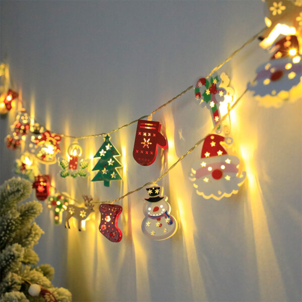 Christmas LED Light String Santa Claus Elk Snowman Xmas Ornament String Light Christmas Decorations New Year Navidad Gift - Image 4