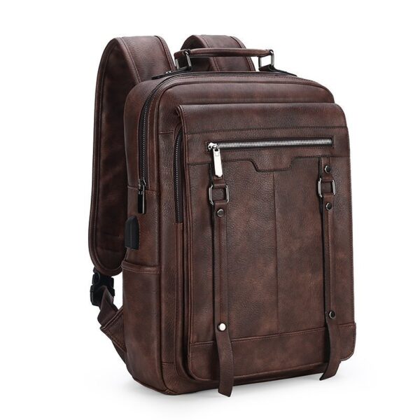 Men's Casual Backpack High School Junior High School Student Schoolbag Simple - Image 2