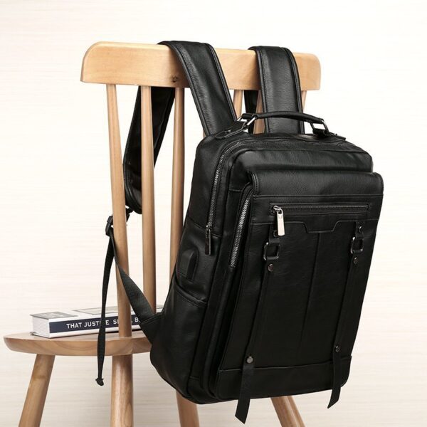 Men's Casual Backpack High School Junior High School Student Schoolbag Simple - Image 6