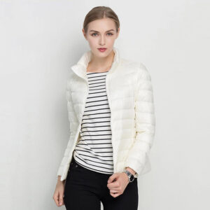 Standing Collar Slim Down Jacket
