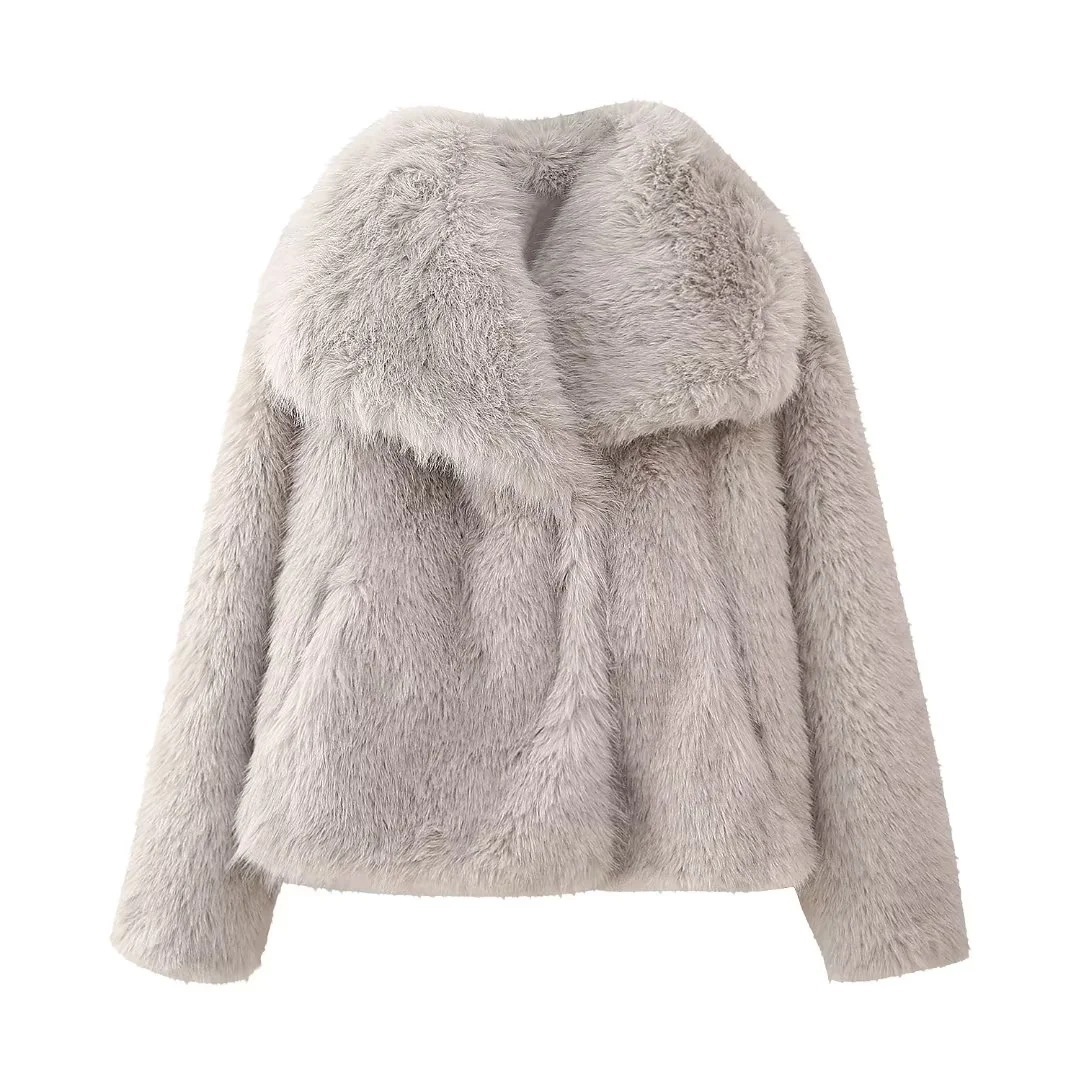 Artificial Fur Mink-like Coat Winter Coat European And American Socialite Style Top - Image 8