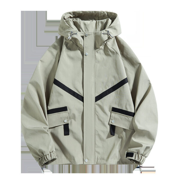 Hooded Jacket Waterproof Fashionable Jacket Outdoor Leisure Couple's Tops - Image 8