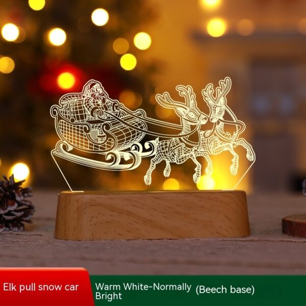 Christmas Decoration 3D Lamp Acrylic LED Night Lights New Year Valentines Day Christmas Kids Gift Christmas Ornaments - Image 6