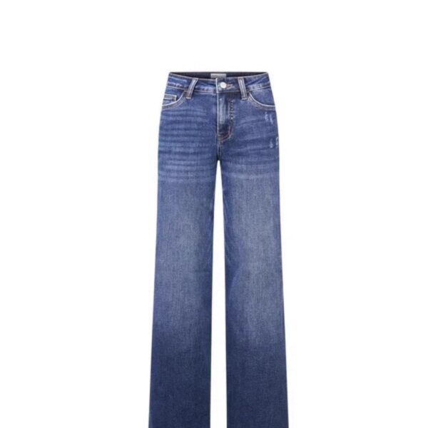 Narrow Wide-leg Pants High Waist Hip Lift Straight Loose Jeans - Image 3