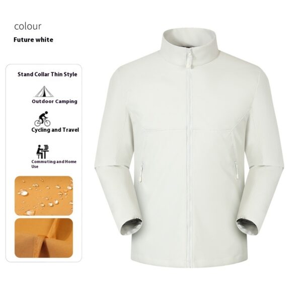 Waterproof Stand Collar Workwear Men's Jacket - Image 6
