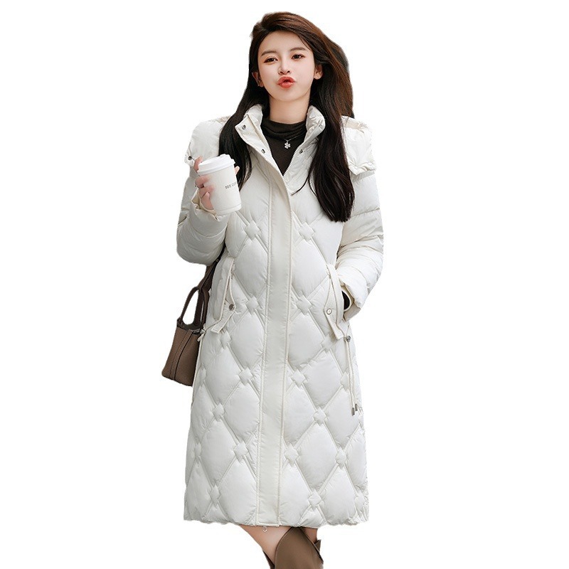 Detachable Hat Cotton-padded Coat Women's Mid-length Winter - Image 6