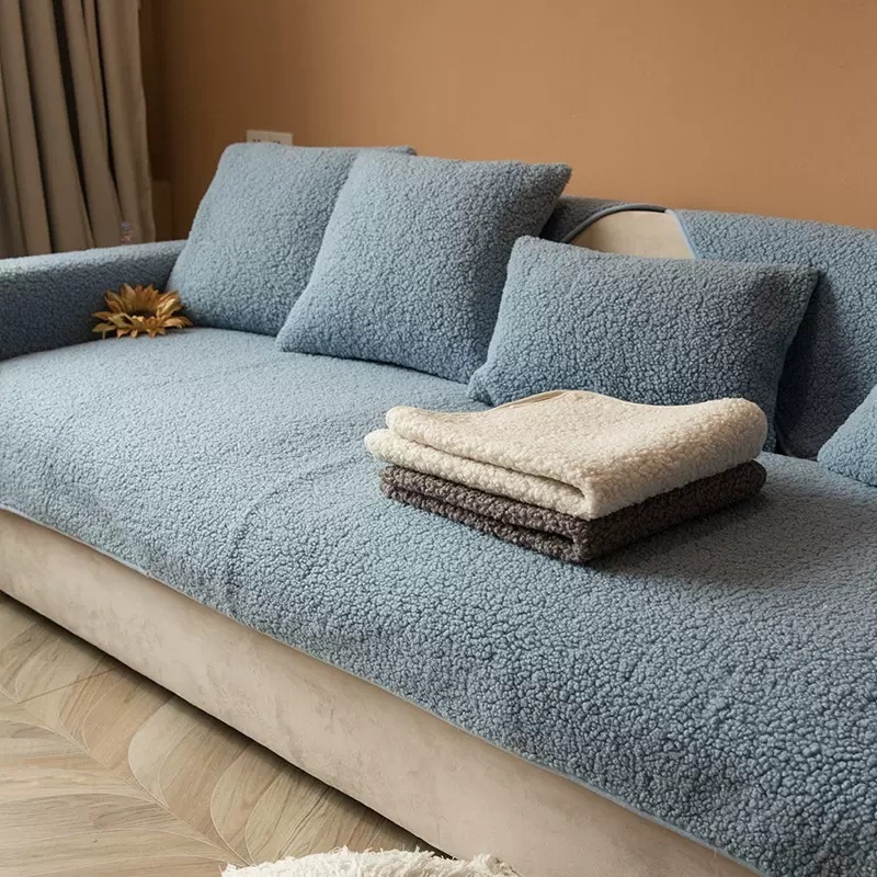 All-season Thickened Fabric Plush Sofa Cover - Image 5