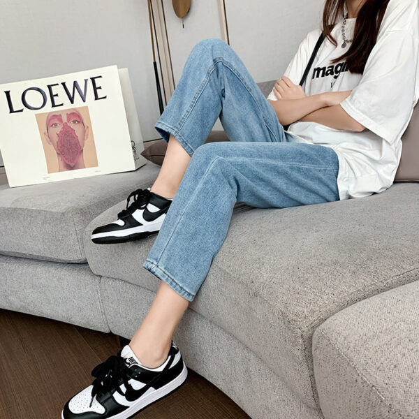 Women's High Waist Jeans Loose Slimming - Image 4