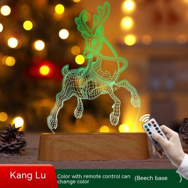 Christmas Decoration 3D Lamp Acrylic LED Night Lights New Year Valentines Day Christmas Kids Gift Christmas Ornaments - Image 10