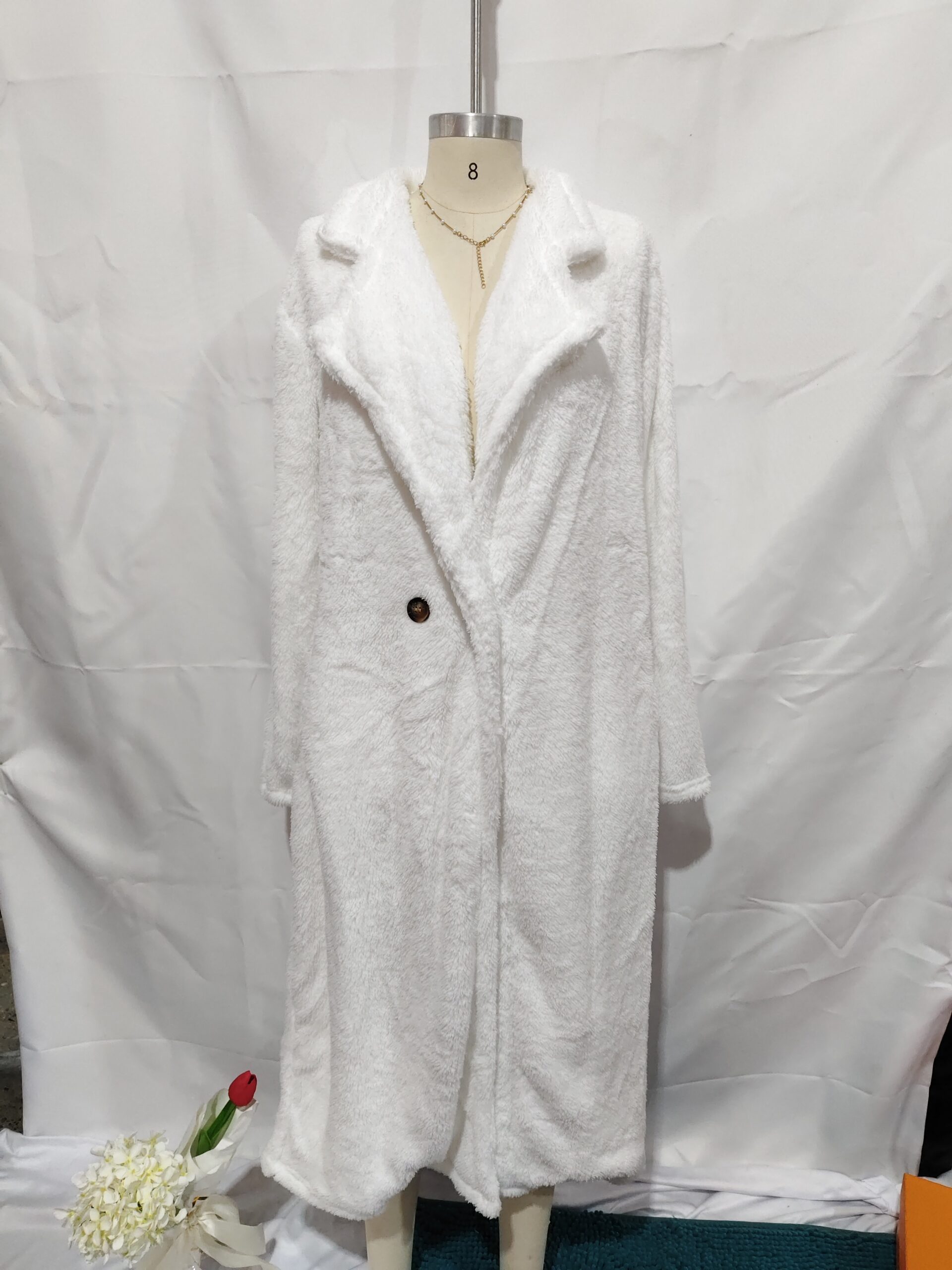 Dames Winter Lang Bont vest - Image 10