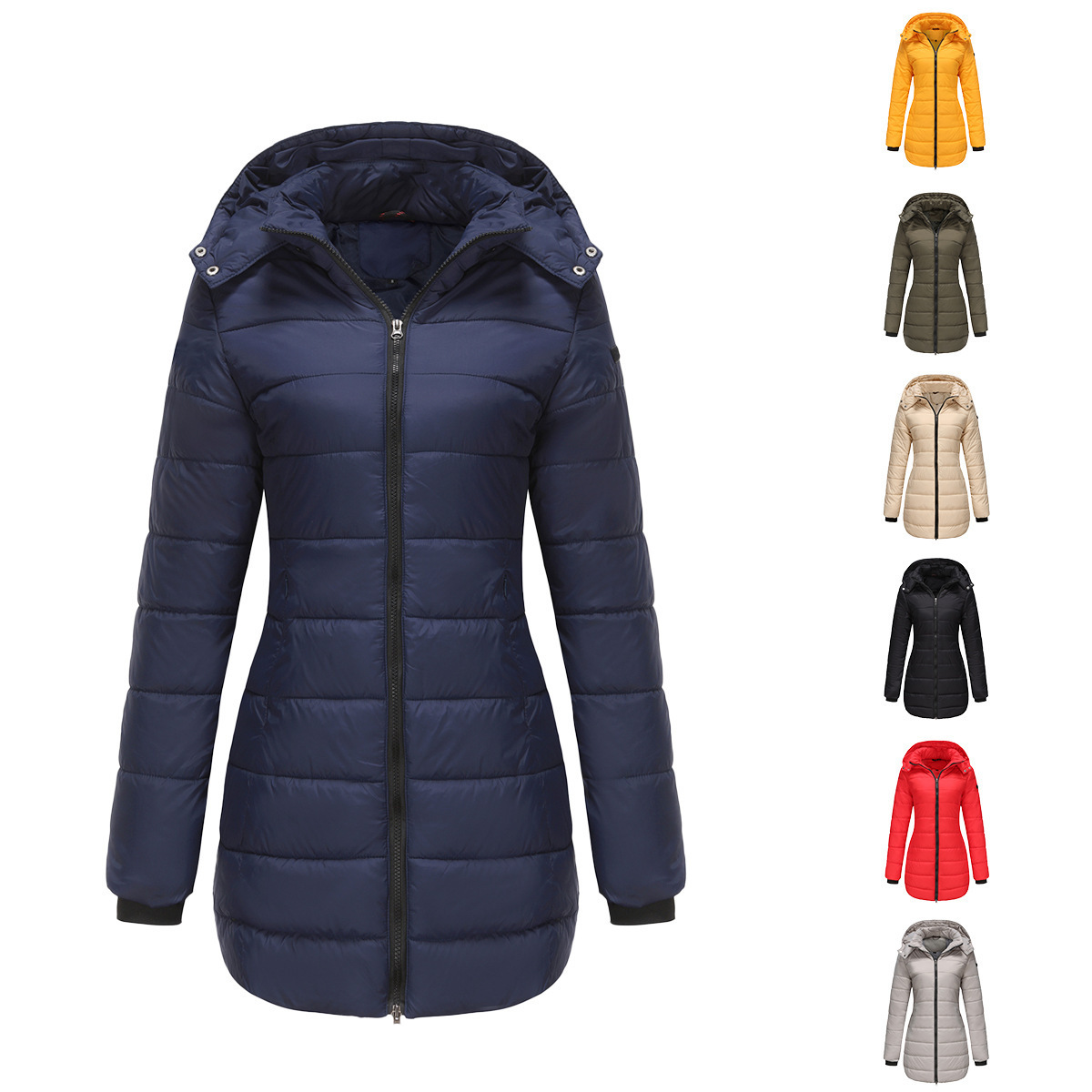 Waterproof Long-sleeved Cotton-padded Jacket - Image 6