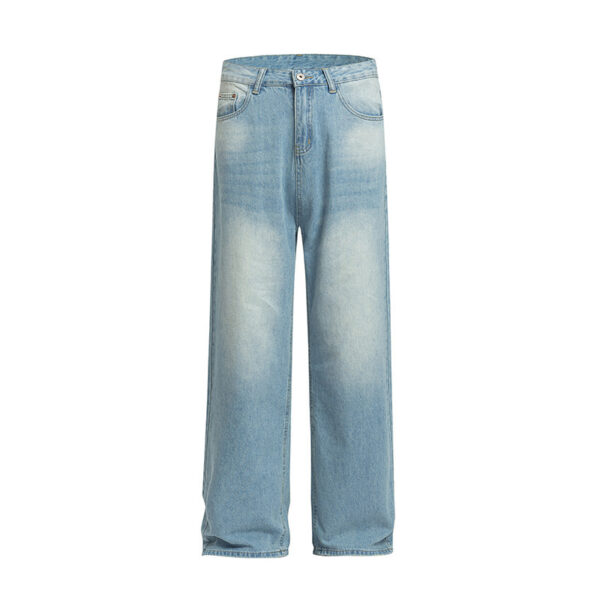 Autumn And Winter American High Street Retro Washed Jeans - Image 4