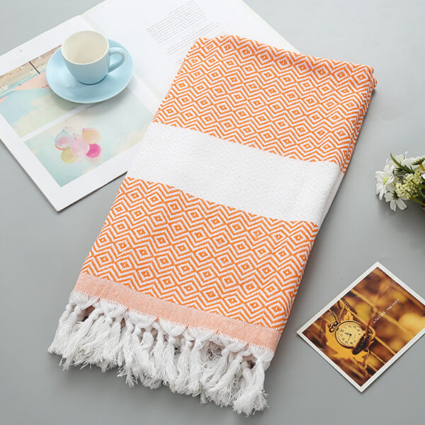 Handmade Tassel Blanket Turkish Beach Towel - Image 10