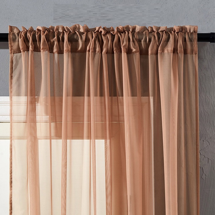 Modern And Simple Pure Color Cotton And Linen Window Screen - Image 4