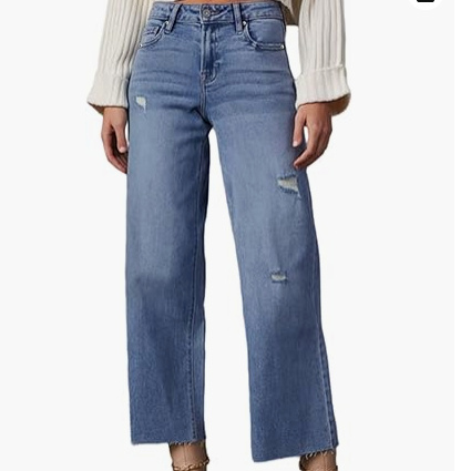 Women's High Waisted Loose Jeans - Image 3