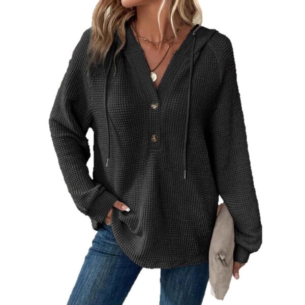 V-neck Long Sleeve Pullover Leisure Sports Sweater - Image 10