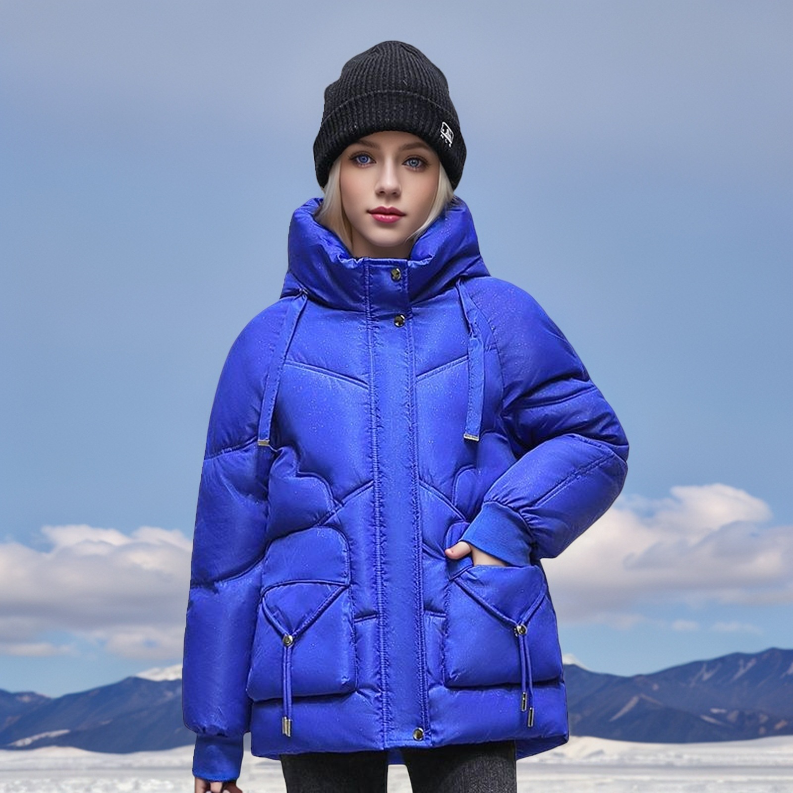 Winter Down Cotton Jacket Korean Loose Thick - Image 8