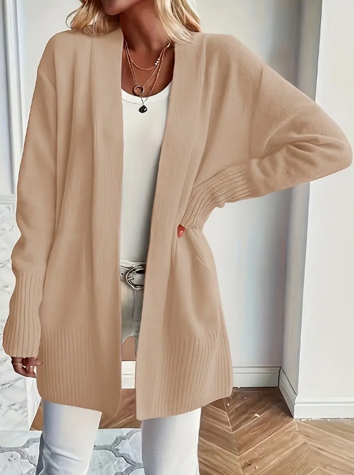 Women'S Cozy Knit Cardigan - Long Sleeve - Image 2