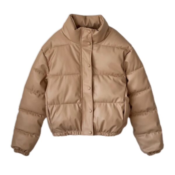 Faux leather cotton jacket - Image 8