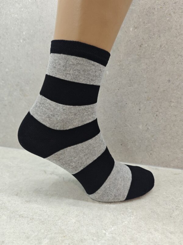 Womens Colourful Striped Socks Pack Of 6 12 24 Pairs - Image 3