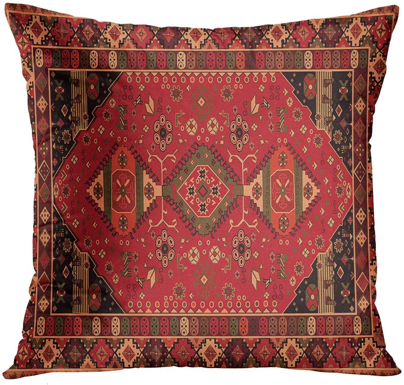Persian Ethnic Linen Bohemian Pillowcase - Image 2