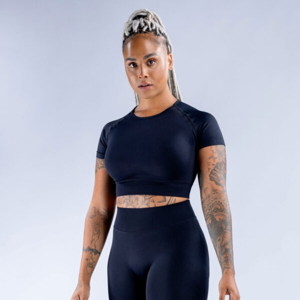 Nylon Fabric High Wicking Fitness Short Sleeve - Image 5