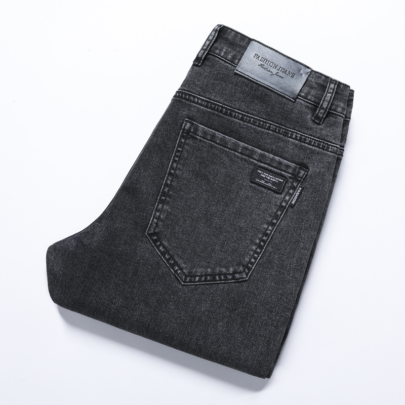 Versatile Stretch Slim Straight Men's Jeans - Image 7