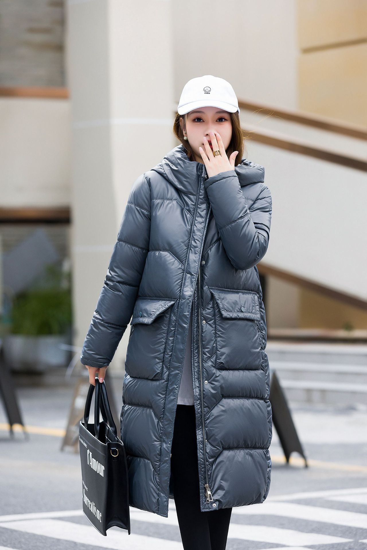 Women's Winter Korean Style Fashion Mid-length Warm - Image 2