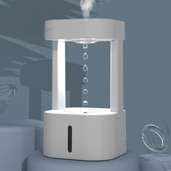 Creative Anti-gravity Water Drop Humidifier Air Conditioning Mist Spray Household Quiet Bedroom Office With 580ML Water Tank - Image 5