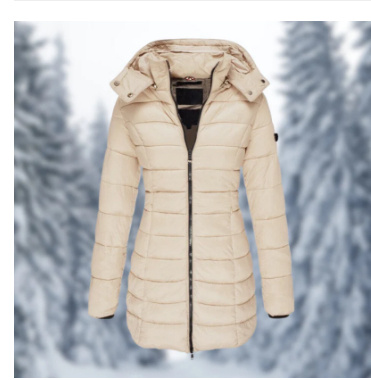 Mid-length Slim-fit Quilted Jacket - Image 2